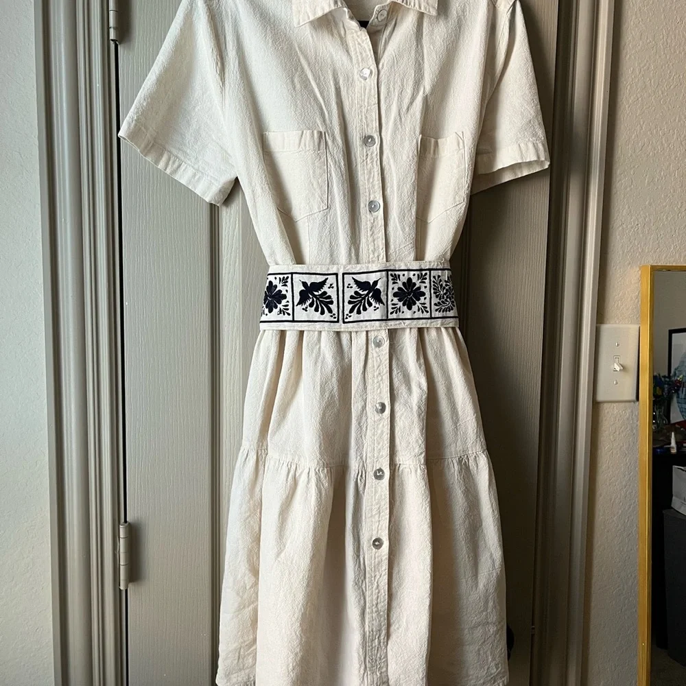 Artisan Cream Dress - Picture 1 of 8